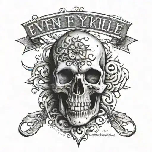 Even if you kill me, your life is mine tattoo design idea