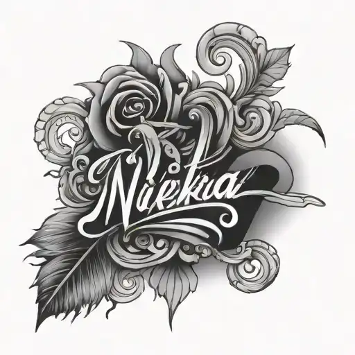 nikita name tattoo design idea