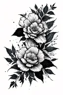 Negative Space Blackout tattoo design idea