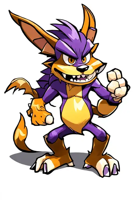 crash bandicoot and spyro tattoo design idea
