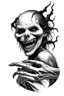 evil and dark tattoo design idea