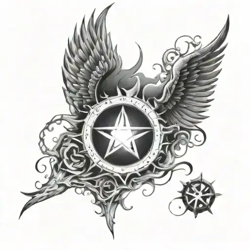 Supernatural tattoo design idea