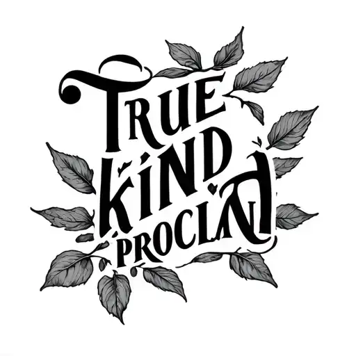 "True kind proclaim" mustard seed plant tattoo design idea
