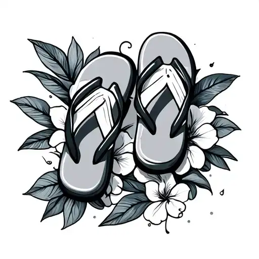 Flip Flop tattoo design idea