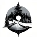 this road I know  tattoo design idea