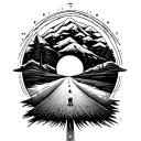 this road I know  tattoo design idea