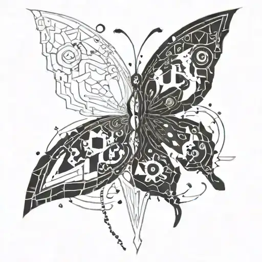 jinx butterfly tattoo design idea
