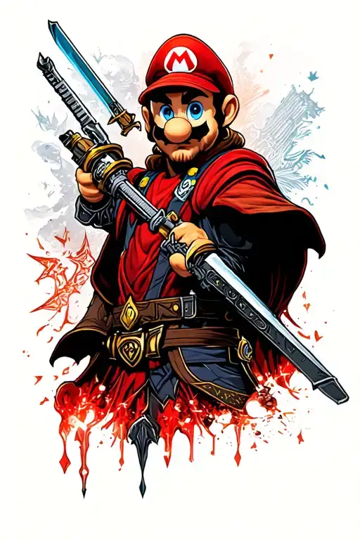 Full sleeve, Legend of Zelda, Mario, Skyrim, star Wars Sith, Harry Potter tattoo design idea