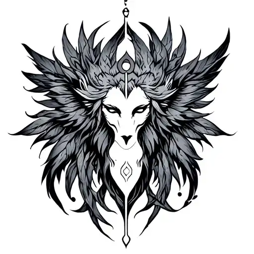 kindred spirit symbol tattoo design idea