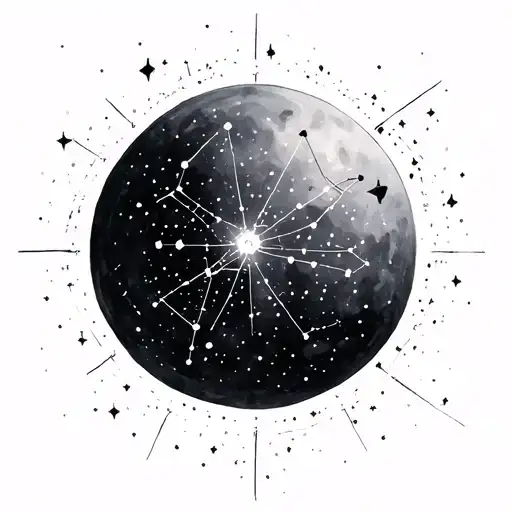 constellation pleiades constellation tattoo design idea