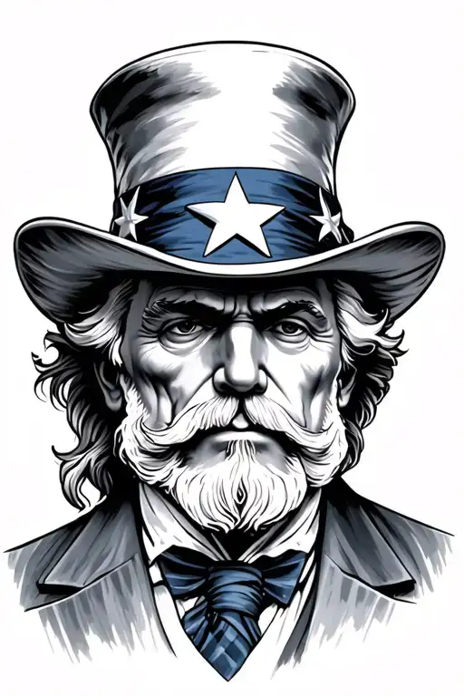 uncle sam tattoo design idea