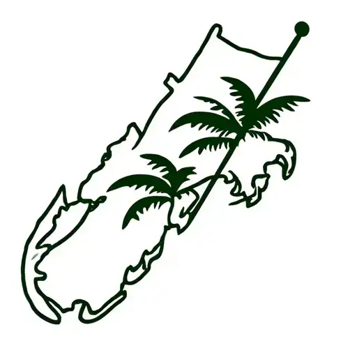 Florida state flag, with Golf tattoo design idea