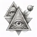 Aa Triangle tattoo design idea