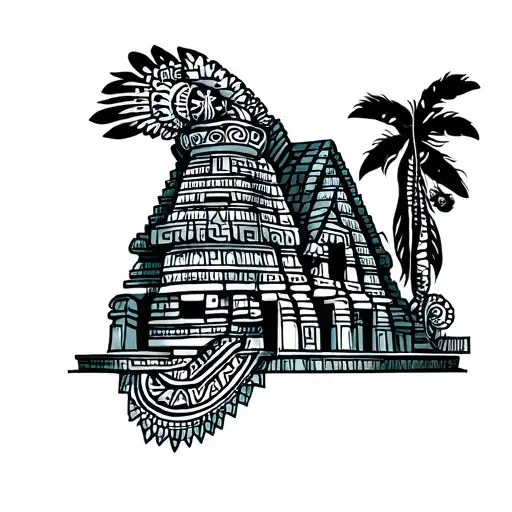 guatemalan mayan and temple tribal tattoo tattoo design idea