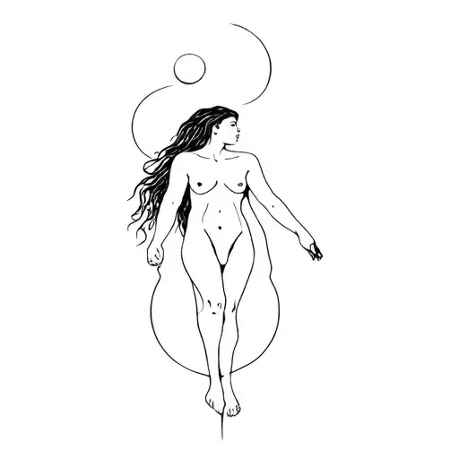 adam and eve original sin tattoo design idea