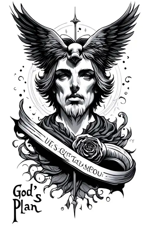 God's Plan tattoo design idea