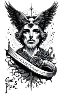 God's Plan tattoo design idea