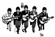 Let It Be, the beatles simple tattoo tattoo design idea