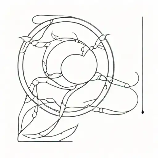 cancer gemini symbol tattoo design idea