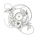 capture every minute   tattoo design idea