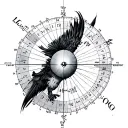 Latitude And Longitude tattoo design idea