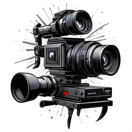 Film maker tattoo design idea