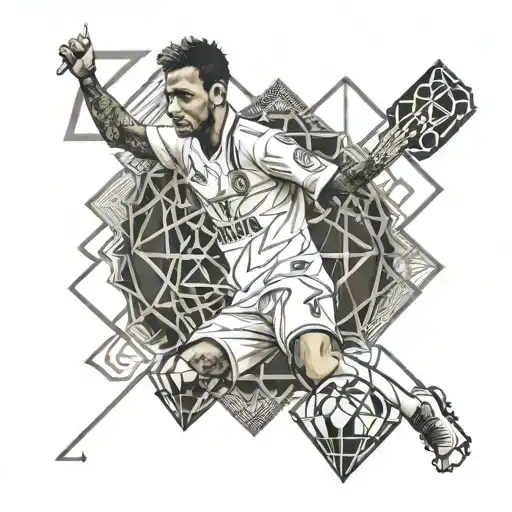 Neymar JR initials Only this tattoo design idea