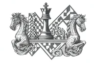 king chess piece inside triangle tattoo design idea