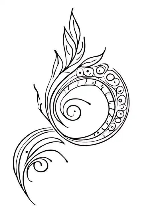 paisley pattern tattoo design idea