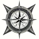 compass clock irish half sleeve tattoo design idea