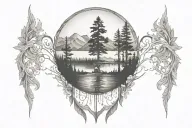 Bon iver inspired tattoo design idea