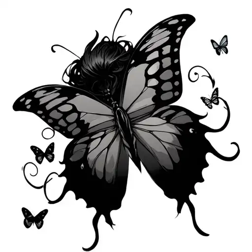 demon slayer shinobu kocho butterflys tattoo design idea
