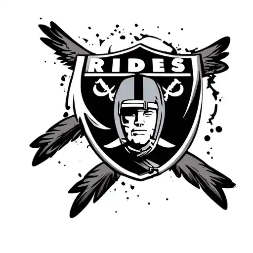 raiders football tattoo design idea