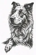 sheepdog tattoo design idea