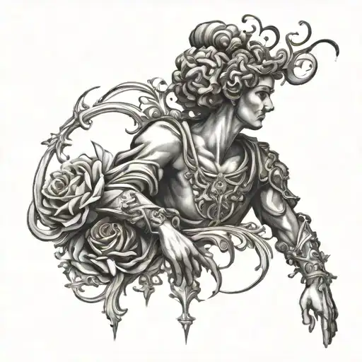 renaissance style tattoo design idea