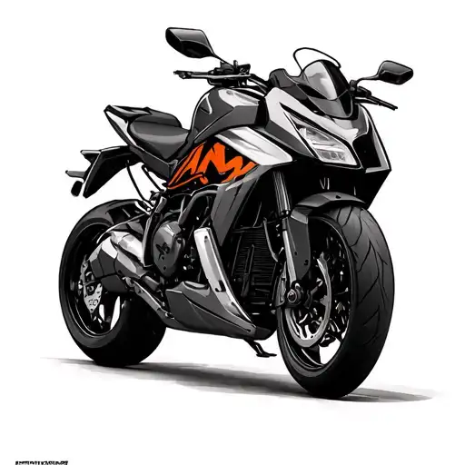 duke ktm 1290 super tattoo design idea