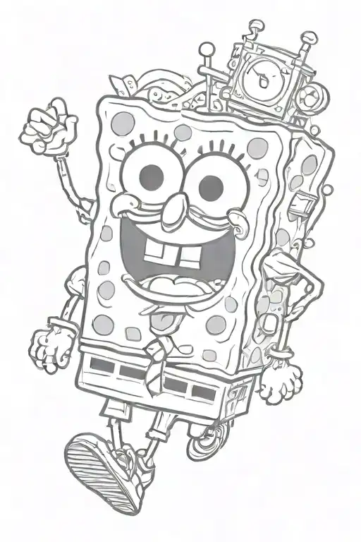 spongebob squarepants spongebob tattoo design idea