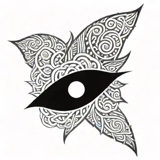 new age tribal patterns tattoo design idea