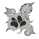 new age tribal patterns tattoo design idea