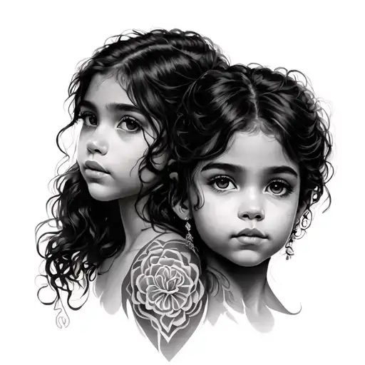 Matching Siblings trio tattoo tattoo design idea