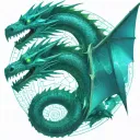 bipolar affectivity dragon two heads remove wing attached tattoo design idea