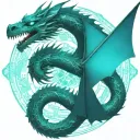 bipolar affectivity dragon two heads remove wing attached tattoo design idea