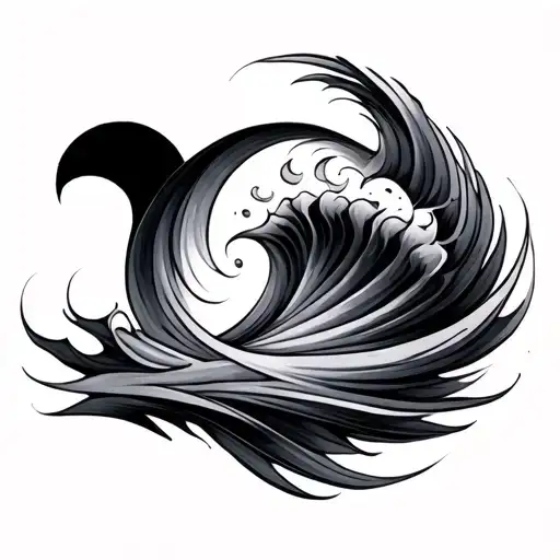 Sine Wave tattoo design idea