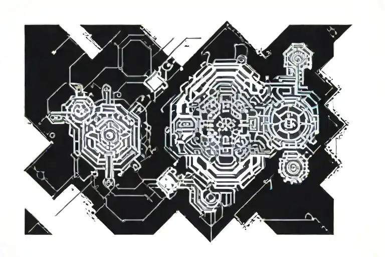 swim bike run tattoo design idea