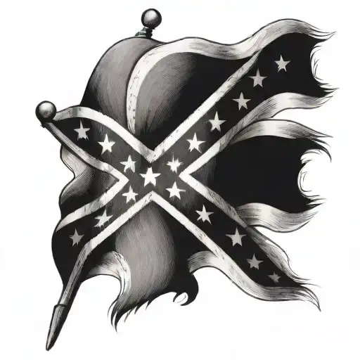 Rebel Flag tattoo design idea