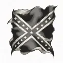 Rebel Flag tattoo design idea