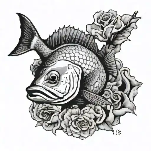 red snapper tattoo design idea