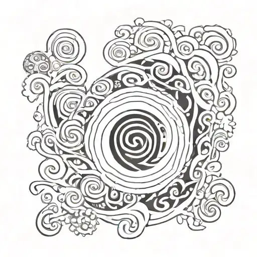 Uzumaki with sealing back tattoo design idea