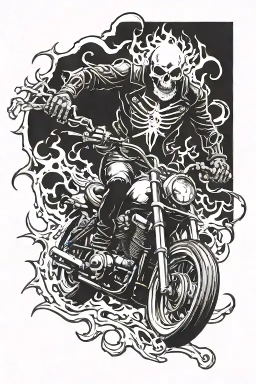 Ghost Rider tattoo design idea