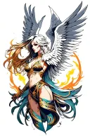 angewomon tattoo design idea